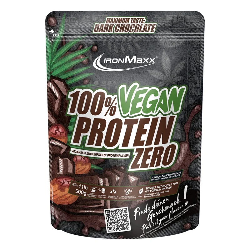 IronMaxx 100% Vegan Protein Zero 500g