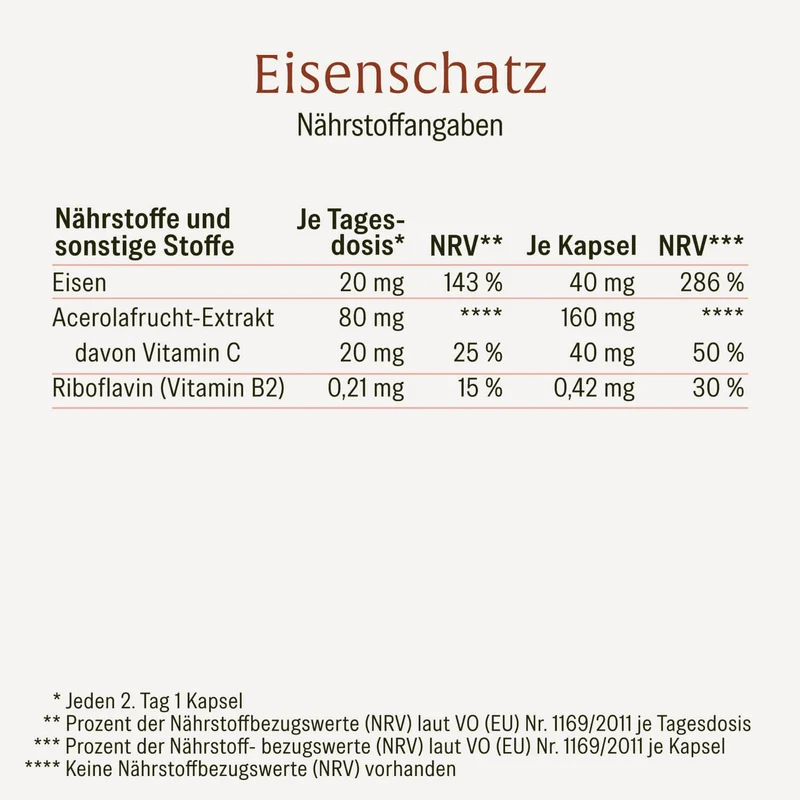 Eisenschatz: Eisen-Komplex hochdosiert