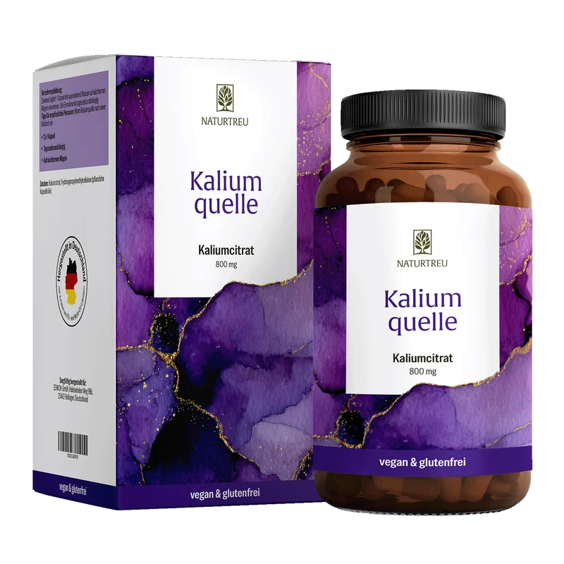 Kaliumquelle: Kalium Kapseln mit 800 mg elementarem Kalium