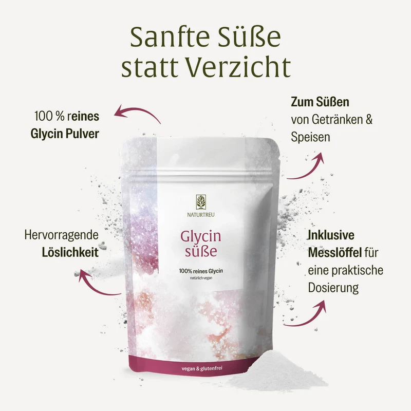 Glycinsüße: Sanfter Zucker- und Süßstoffersatz mit Glycin