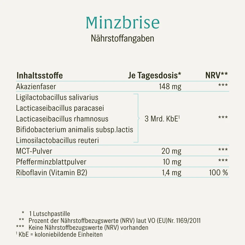 Minzbrise mit Milchsäurebakterien