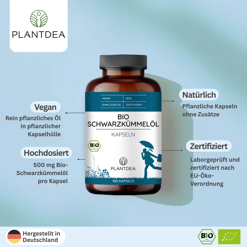 Bio Schwarzkümmelöl Kapseln