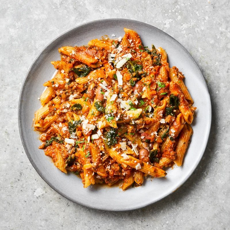 Beef Bolognese + Penne (Mediterranean)