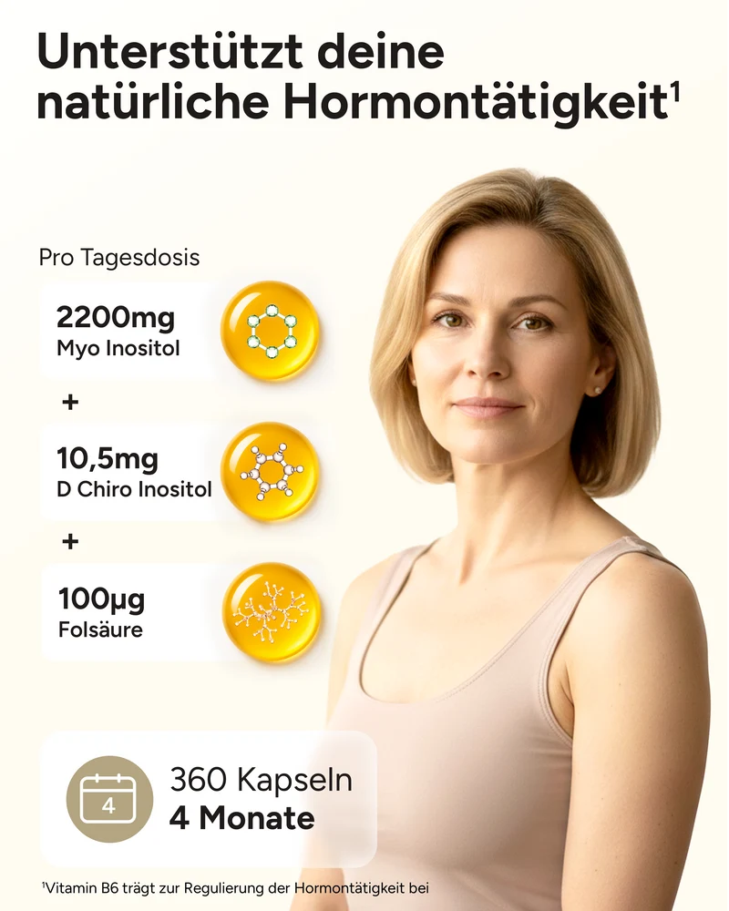 Myo-Inositol Komplex - mit D-Chiro-Inositol, Vitaminen und Chrom
