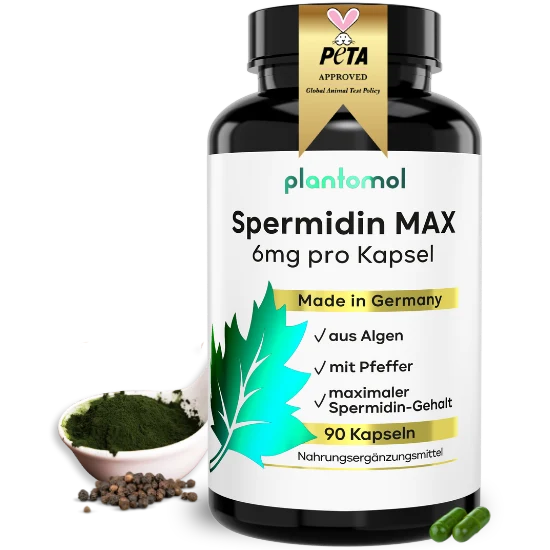 Spermidin MAX - 6mg pro Kapsel, mit Pfeffer