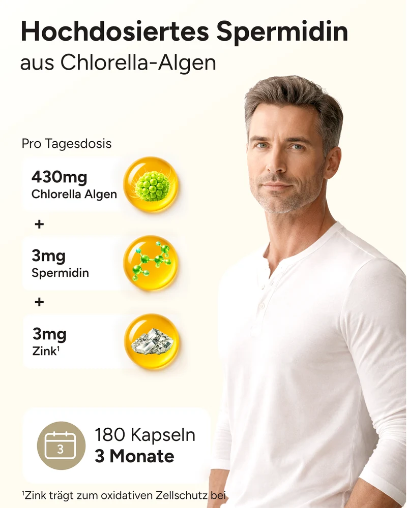 Spermidin - 3mg Spermidin pro Tag