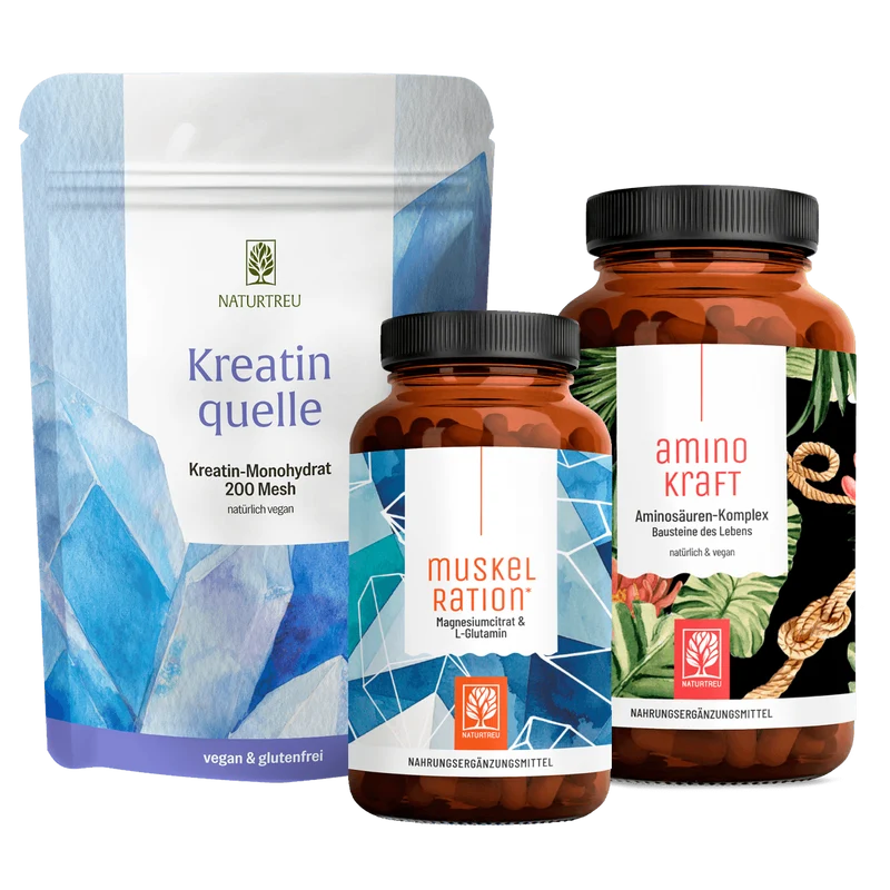 Rundum Fit Sparpaket: Kreatinquelle, Muskelration & Aminokraft