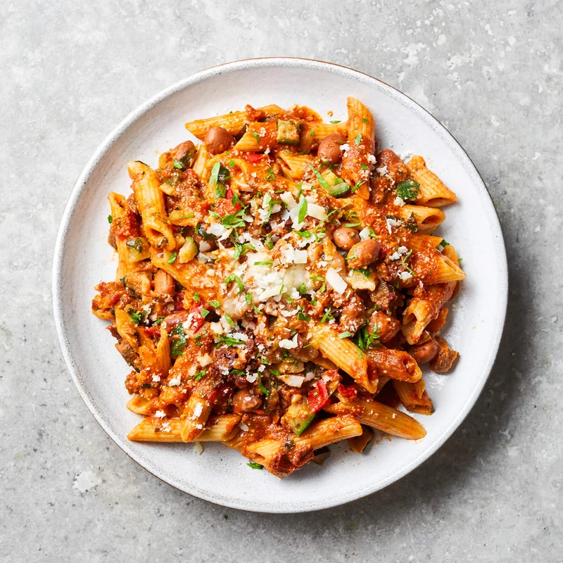 Red Pesto + Roasted Vegetable Penne (Mediterranean)