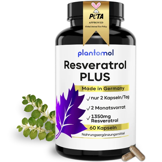 Resveratrol PLUS - 1350mg Trans-Resveratrol pro Tag
