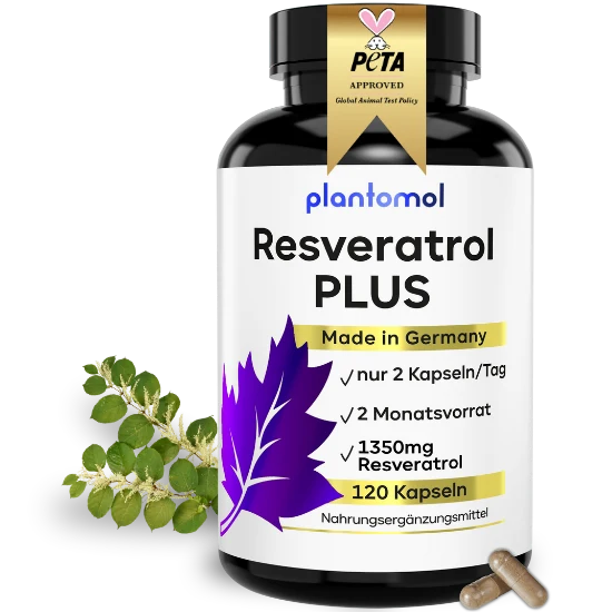 Resveratrol PLUS - 1350mg Trans-Resveratrol pro Tag