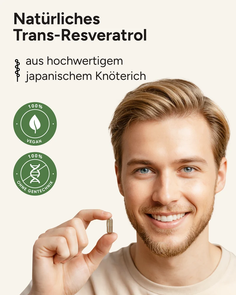 Resveratrol PLUS - 1350mg Trans-Resveratrol pro Tag