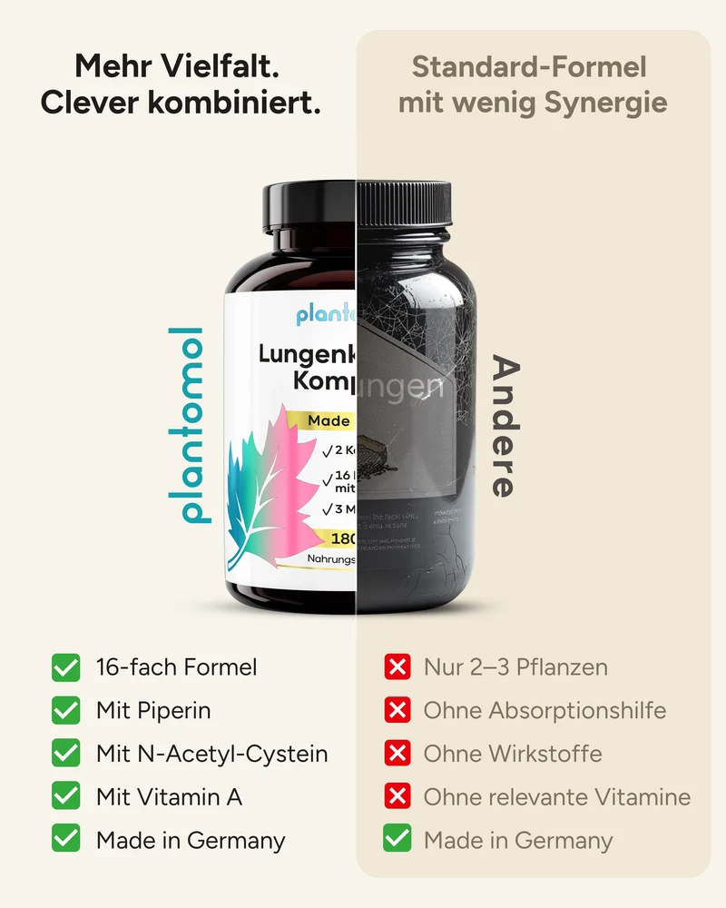 Lungenkräuter Komplex - 16 Inhaltstoffe, optimiert mit NAC