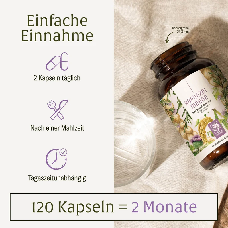 Rapunzelmähne: Haarwurzel-Komplex* mit Hirse, Gerstengras & Rosmarin