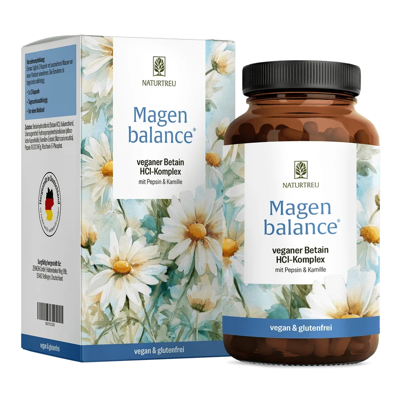 Magenbalance: Betain HCI-Komplex mit Pepsin & Kamille