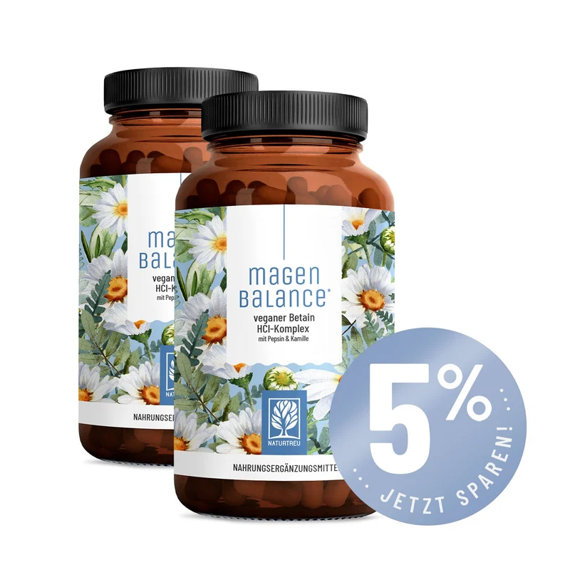 Magenbalance: Betain HCI-Komplex mit Pepsin & Kamille