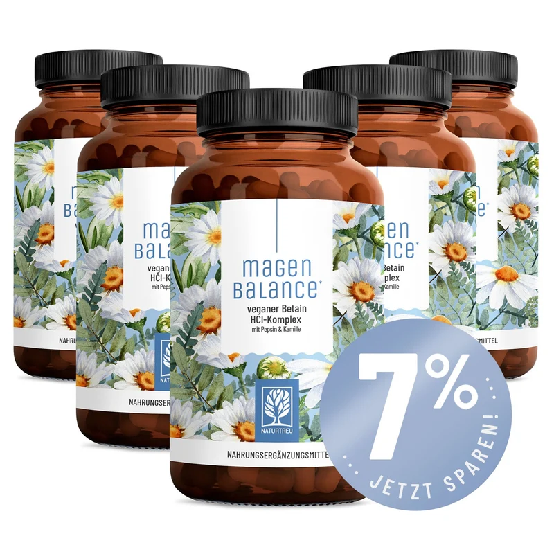 Magenbalance: Betain HCI-Komplex mit Pepsin & Kamille