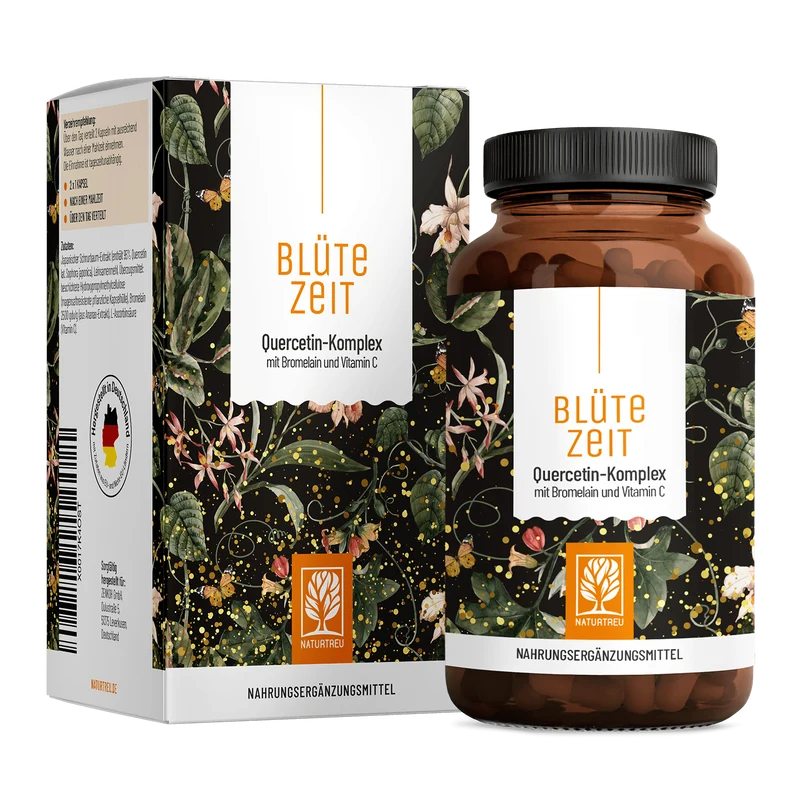 Blütezeit: Quercetin-Komplex mit Bromelain & Vitamin C