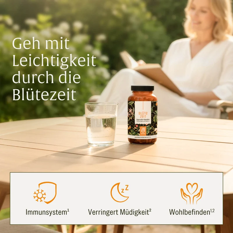 Blütezeit: Quercetin-Komplex mit Bromelain & Vitamin C