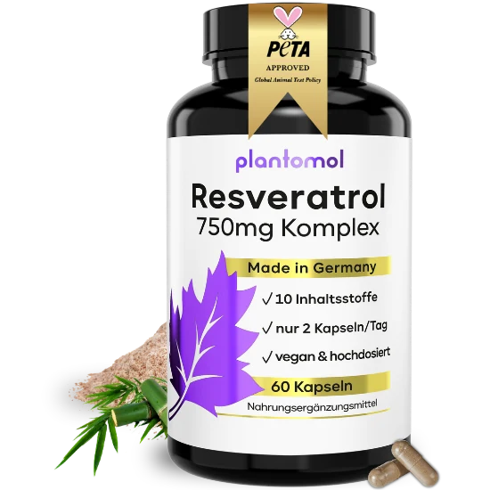 Resveratrol Komplex - 750mg Trans-Resveratrol pro Tag