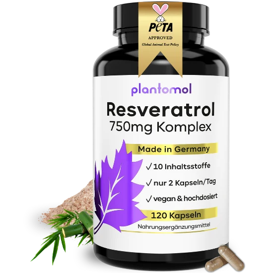 Resveratrol Komplex - 750mg Trans-Resveratrol pro Tag