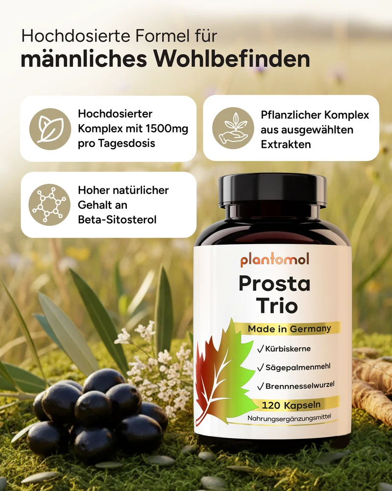 Prosta Trio - Kürbiskern-, Sägepalmen,- Brennnesselwurzel-Extrakt