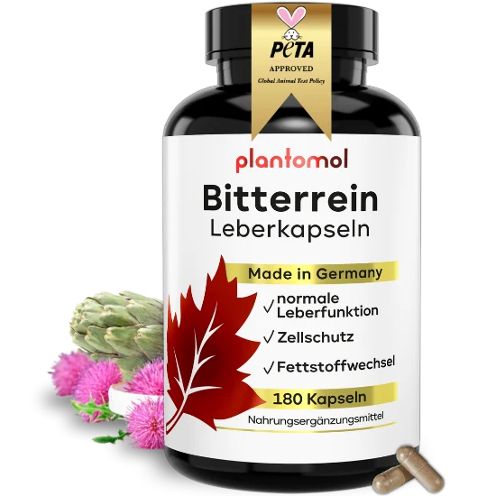 Bitterrein - Leberkapseln mit 13 Inhaltstoffen