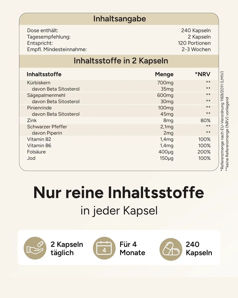 Prosta Fortuna - Kürbis-und Sägepalmen-Extrakt