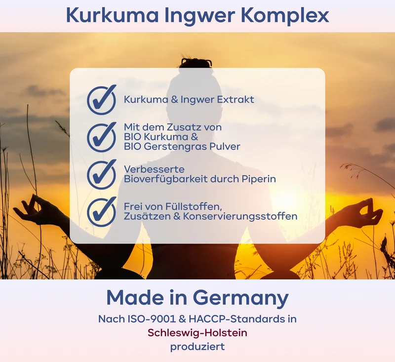 Flammenruhe - Kurkuma, Gerstengras und Ingwer