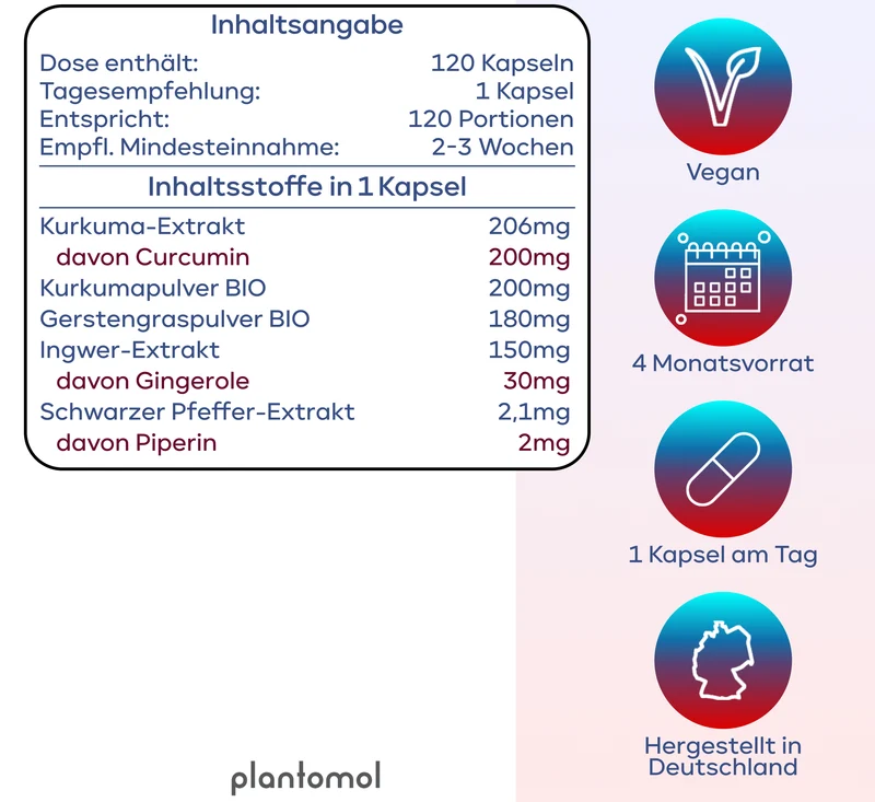Flammenruhe - Kurkuma, Gerstengras und Ingwer