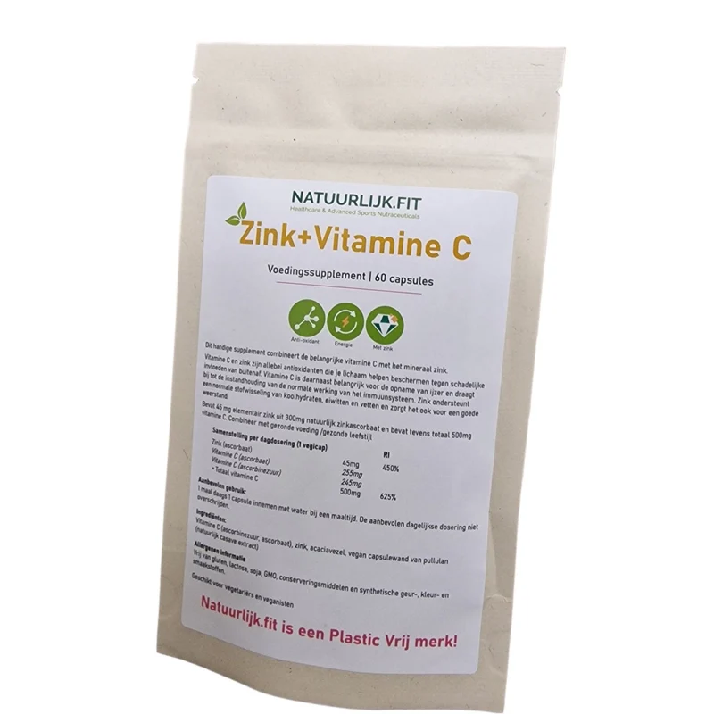Natuurlijk.fit Vitamine C + zink