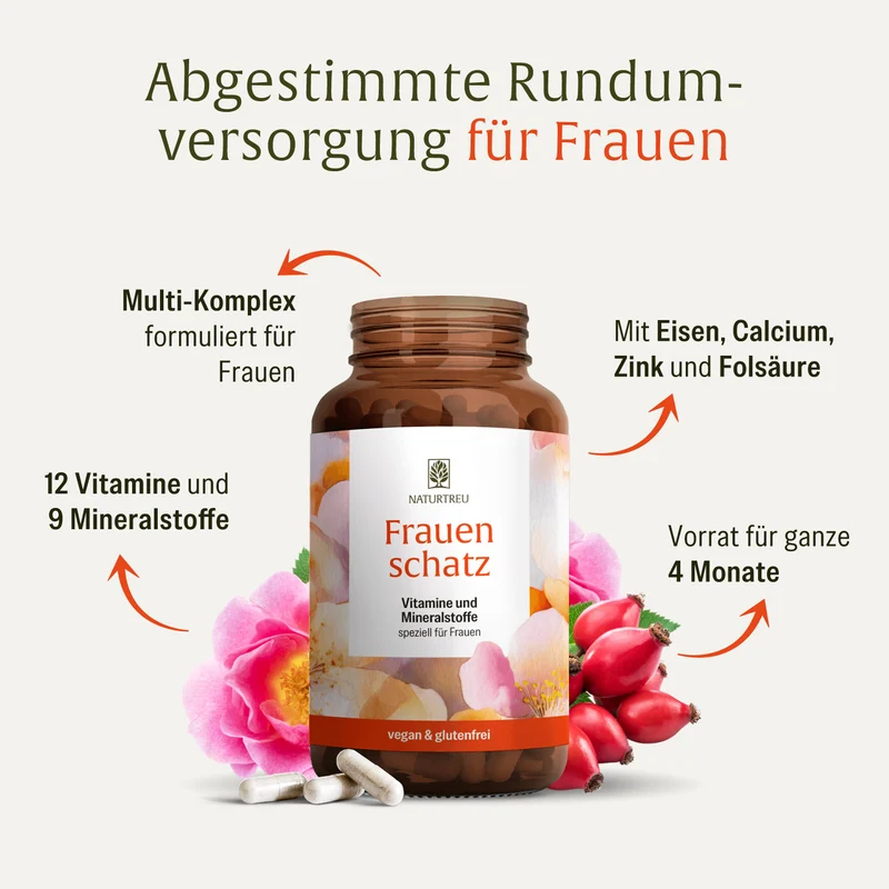 Frauenschatz: Vitamine und Mineralstoffe speziell für Frauen