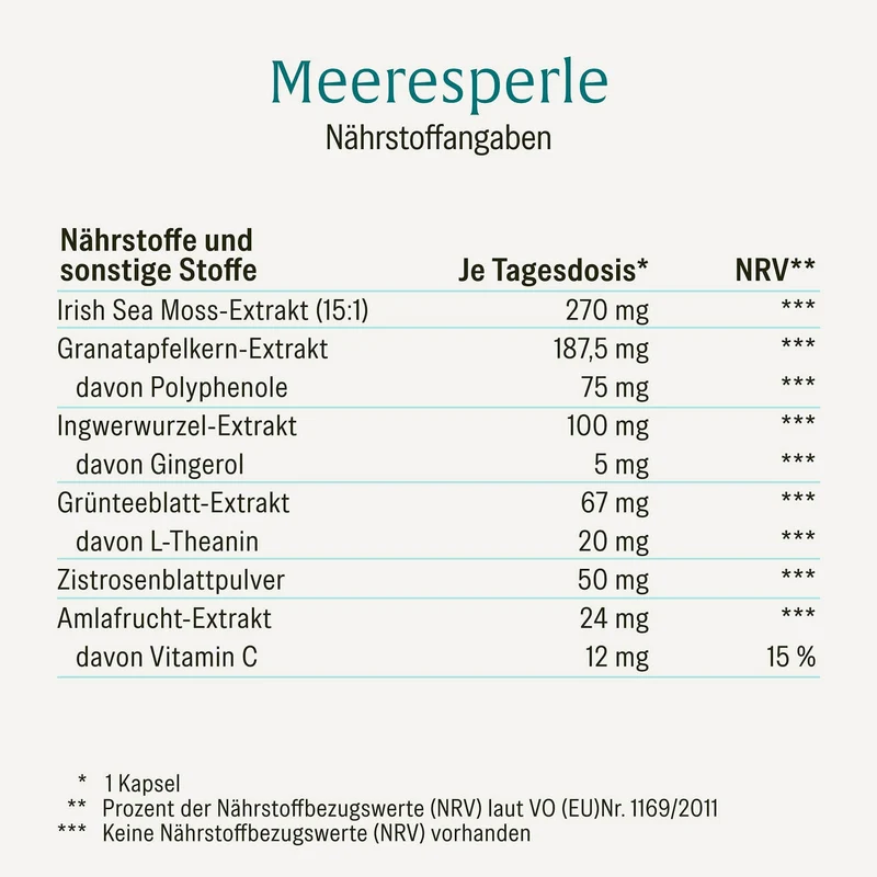 Meeresperle: Irish Sea Moss Kapseln