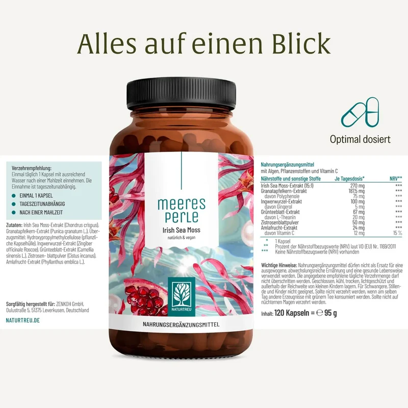 Meeresperle: Irish Sea Moss Kapseln