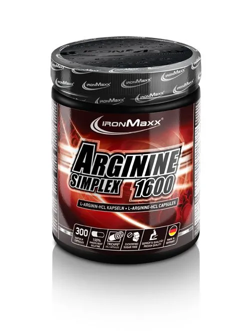 IronMaxx Arginin Simplex 1600, 300 Kapseln
