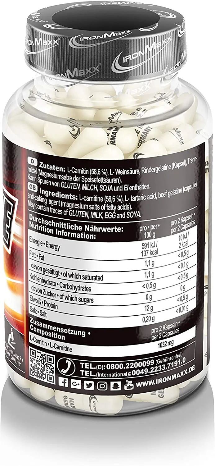 IronMaxx Carnitin Pro, 130 Kapseln