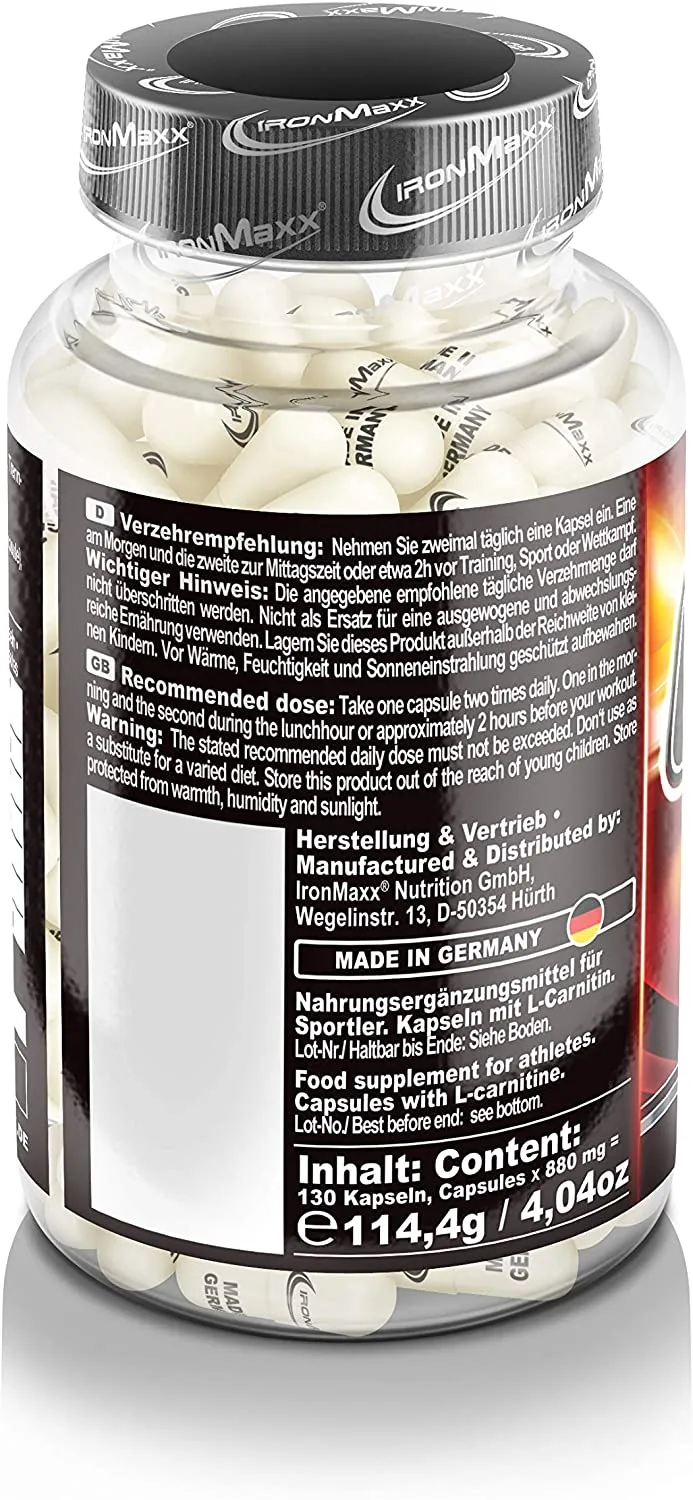 IronMaxx Carnitin Pro, 130 Kapseln