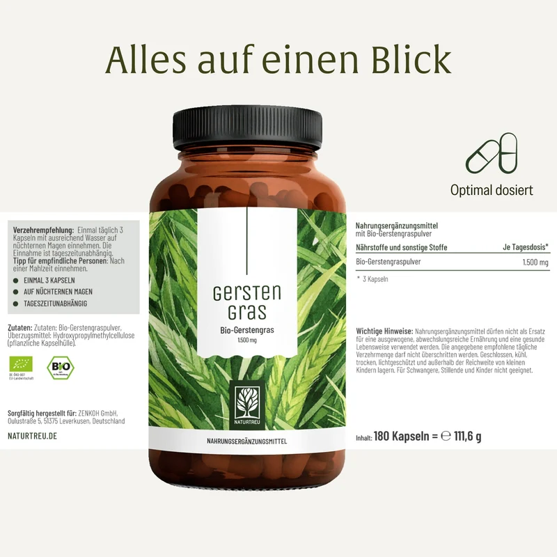 Gerstengras: Bio-Gerstengras