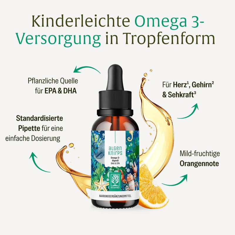 Algenknirps: Omega 3 für Kinder