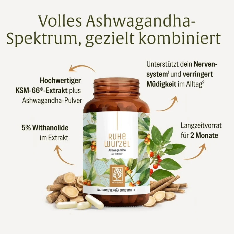 Ruhewurzel: Ashwagandha mit KSM-66®