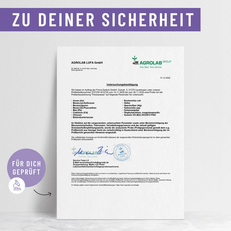 Porenpoesie: Haut-Komplex* mit Bakterienstämmen, Zink, Niacin & Biotin