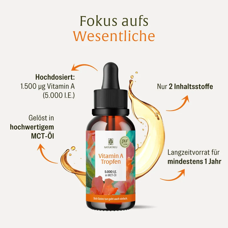 Vitamin A Tropfen: 5.000 I.E. in MCT-Öl
