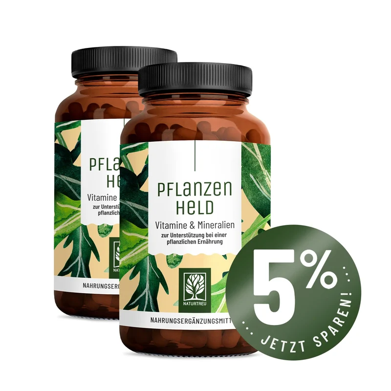 Pflanzenheld: All in One Multivitamin & Nährstoff-Komplex für Veganer