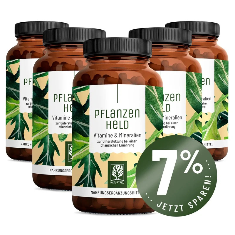 Pflanzenheld: All in One Multivitamin & Nährstoff-Komplex für Veganer