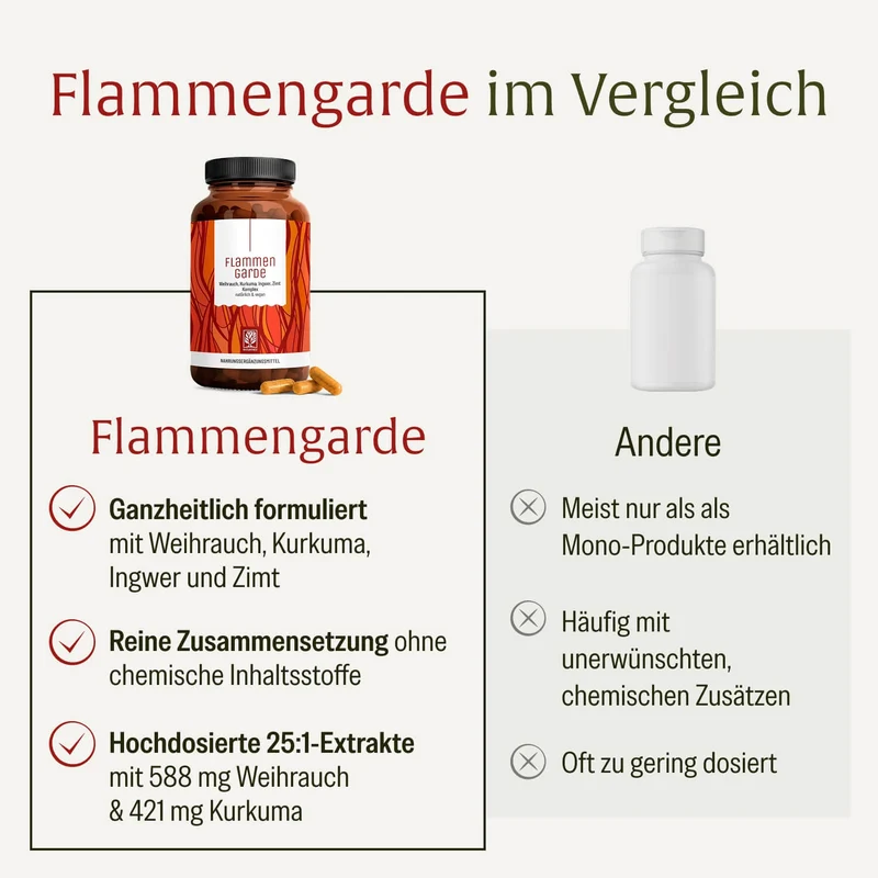 Flammengarde: Kurkuma Weihrauch Komplex mit Ingwer und Zimt