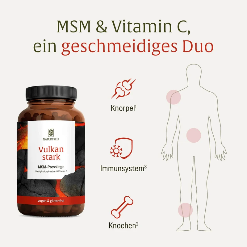 Vulkanstark: MSM-Komplex mit Vitamin C