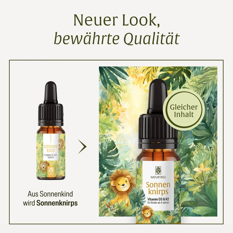 Sonnenknirps: Vitamin D3 & K2 für Kinder ab 4 Jahren