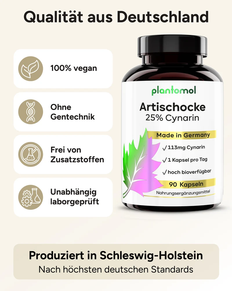 Artischocken-Extrakt - 113mg Cynarin pro Kapsel