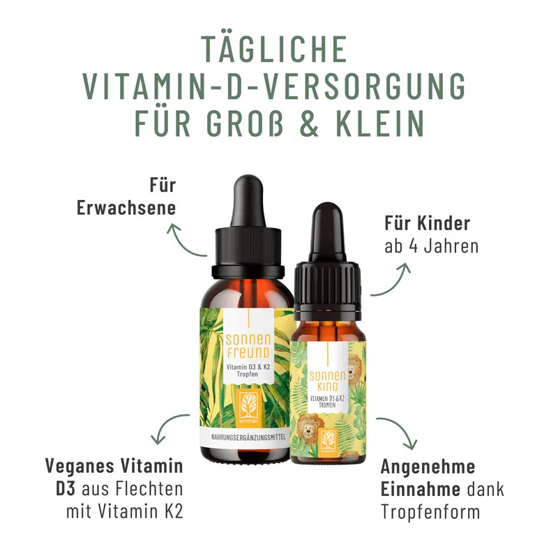 Vitamin D Familien Sparpaket: Sonnenfreund & Sonnenknirps