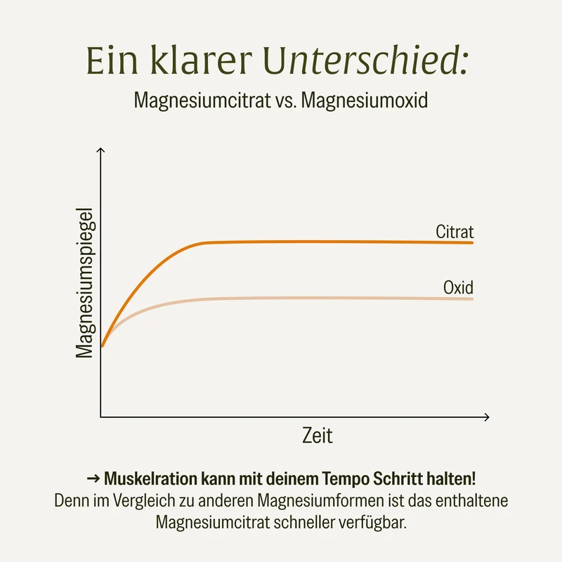Muskelration: Magnesiumcitrat & L-Glutamin