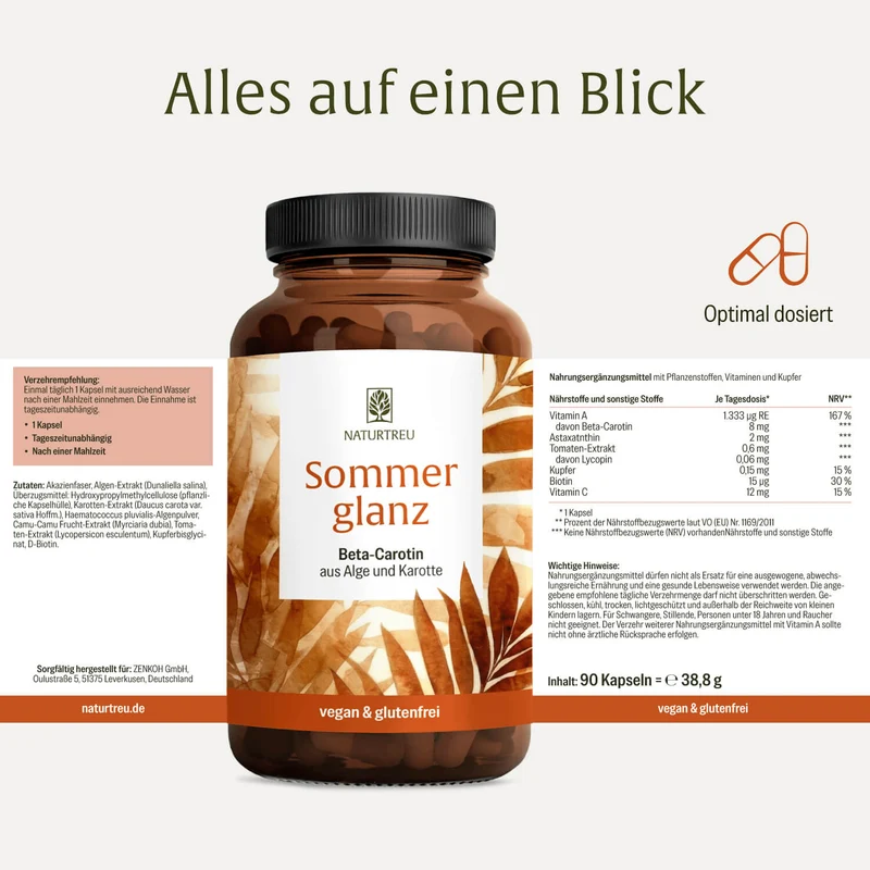 Sommerglanz: Beta-Carotin